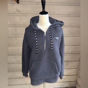 PINK Victoria's Secret Gray Fleece Hoodie for Women